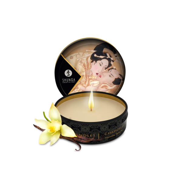 Mini bougie de massage vanille 30ml 